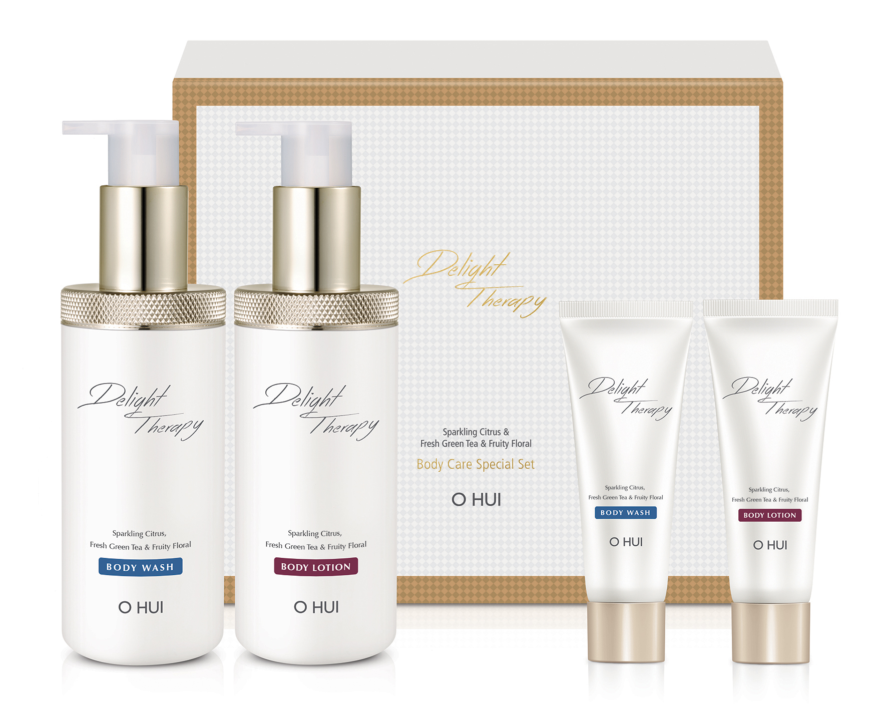 Bộ Sữa tắm và Sữa dưỡng thể OHUI Delight Therapy Body